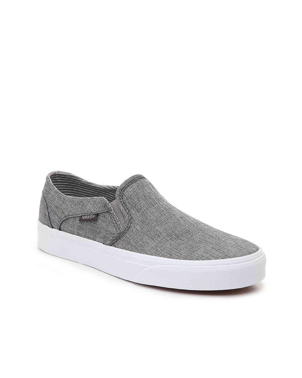 Vans Asher Slip-on Sneaker in Gray | Lyst