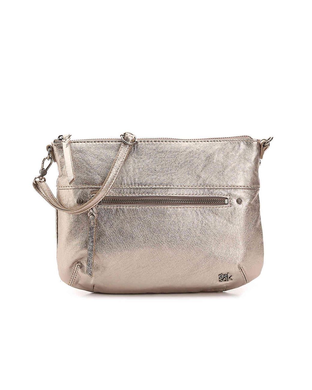 metallic crossbody bag