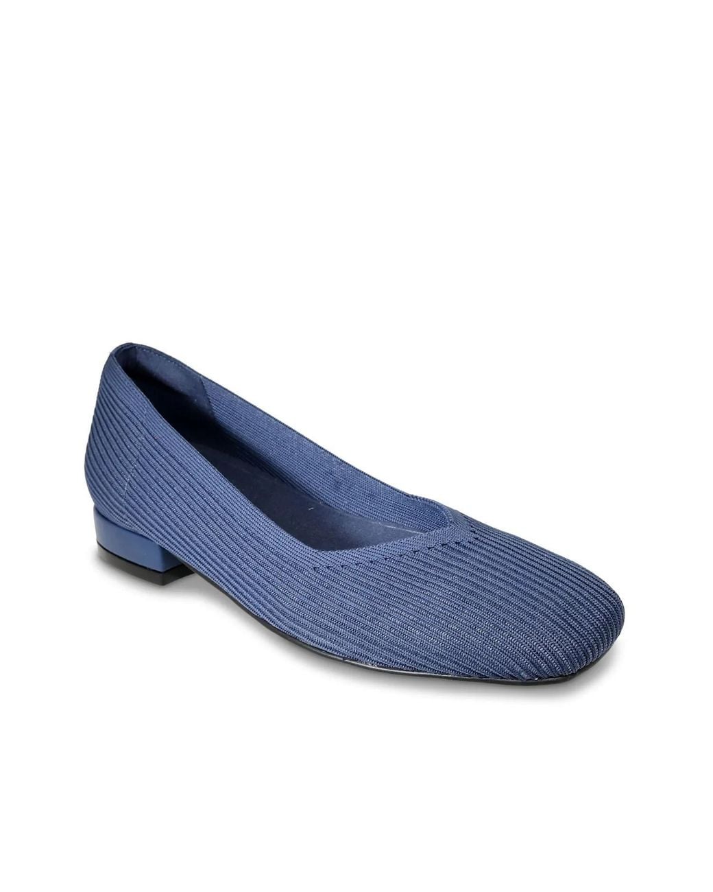 David Tate Blue Unika Ballet Flat