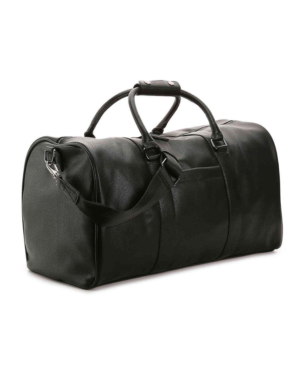 🖤⛓️🤍 New Rare Black Leather Steve Madden Duffle Bag