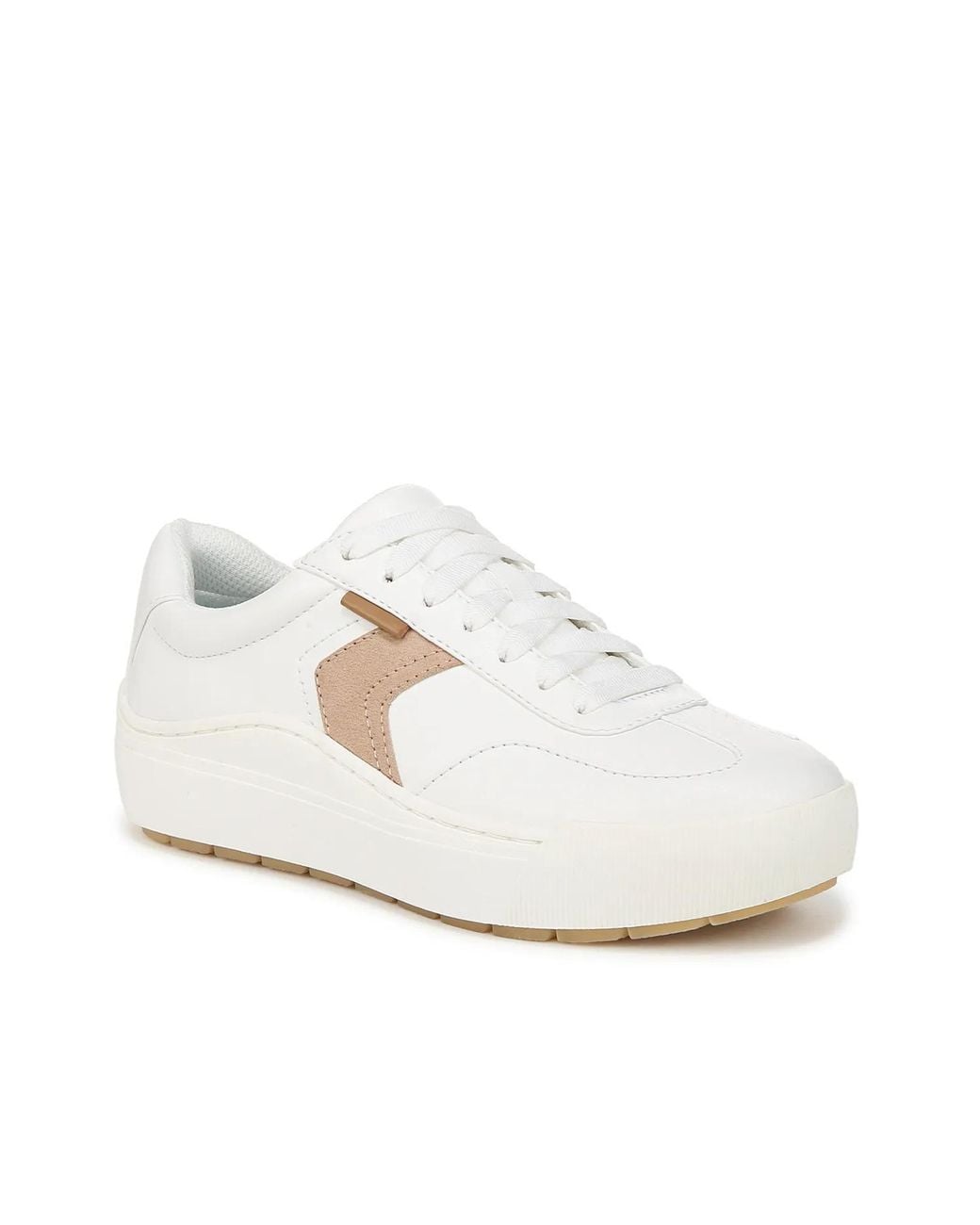 Dr. Scholls White Time Off Win Platform Sneaker