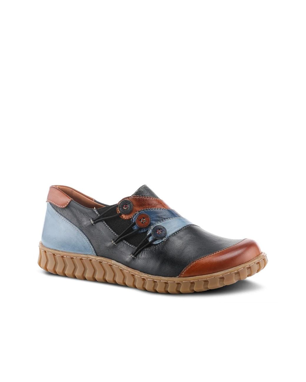 Spring Step Blue Neeta Slipon