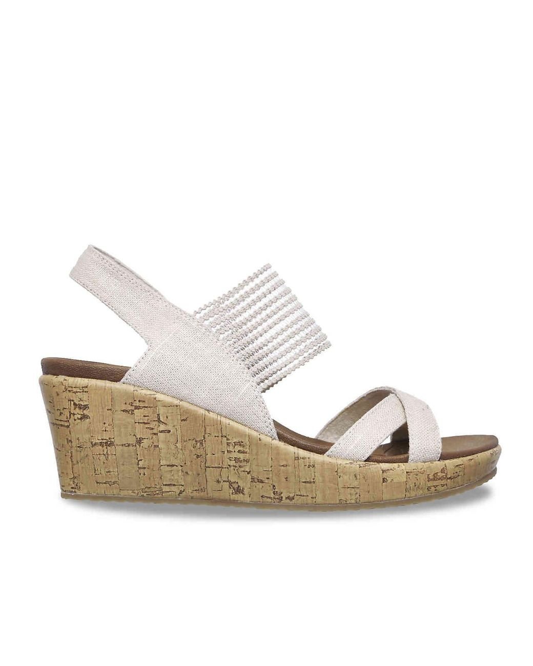 skechers cali beverlee high tea wedge sandal