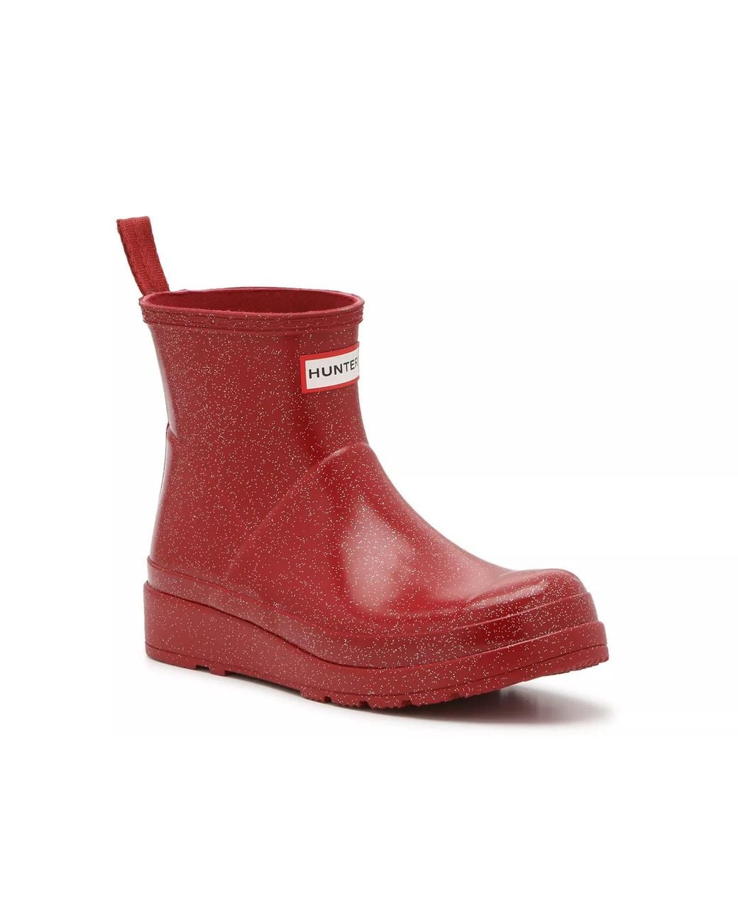 Hunter Red Play Short Star Cloud Rain Boot