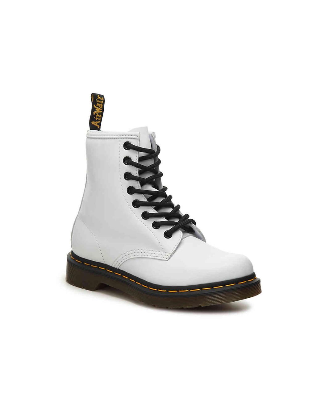white doc martens soft leather