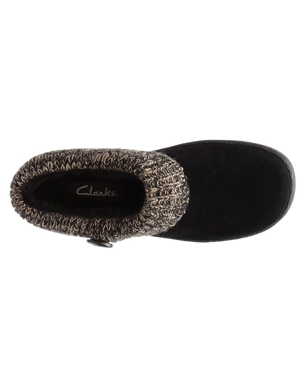 clarks suede scuff slipper