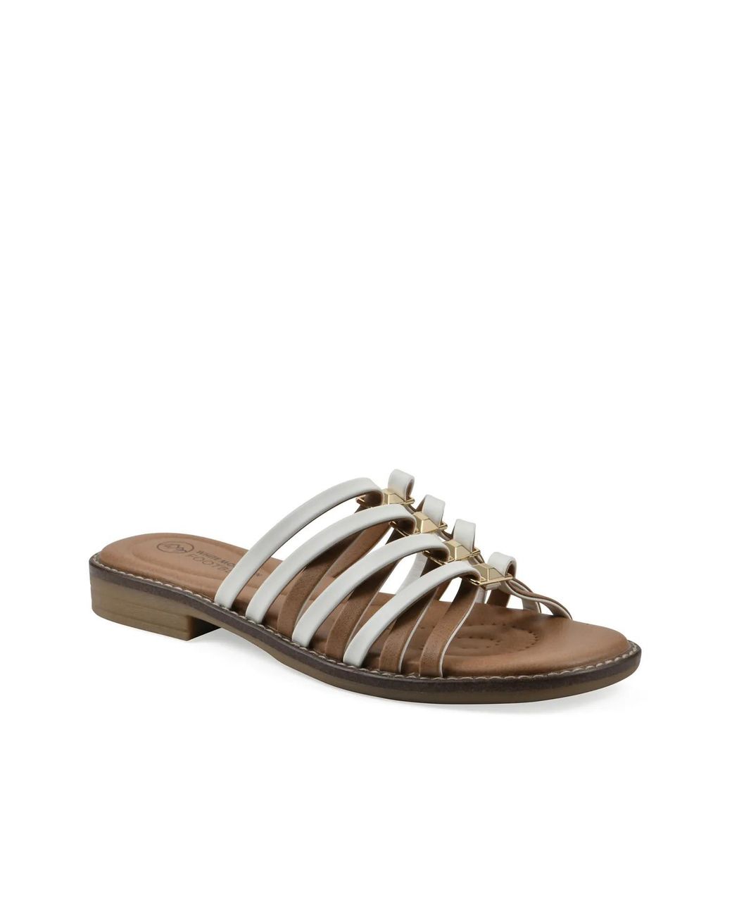 White Mountain Brown Mazy Sandal