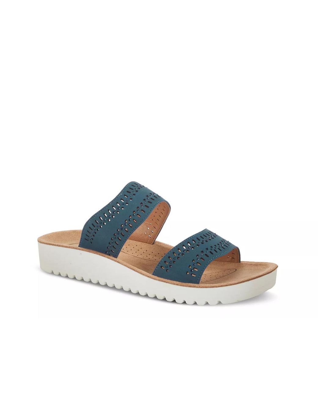 Flexus by Spring Step Blue Bayshore Wedge Sandal