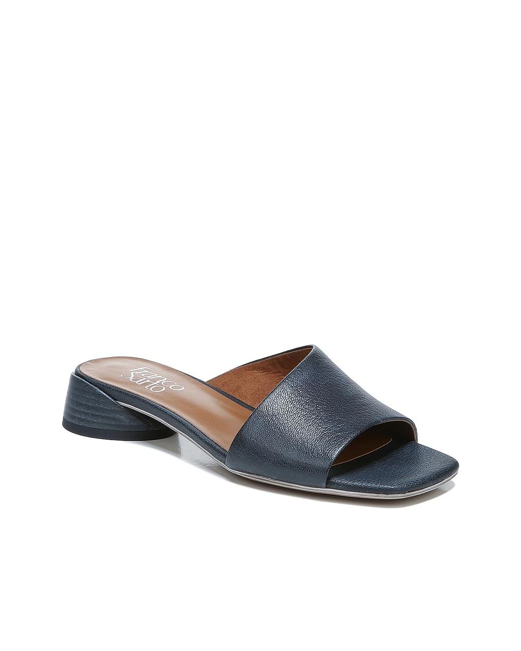 franco sarto black slides