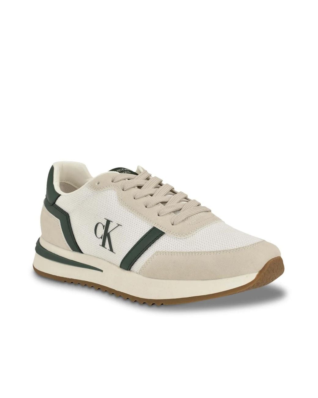 Calvin Klein White Picio Lace Up Casual Sneakers for men