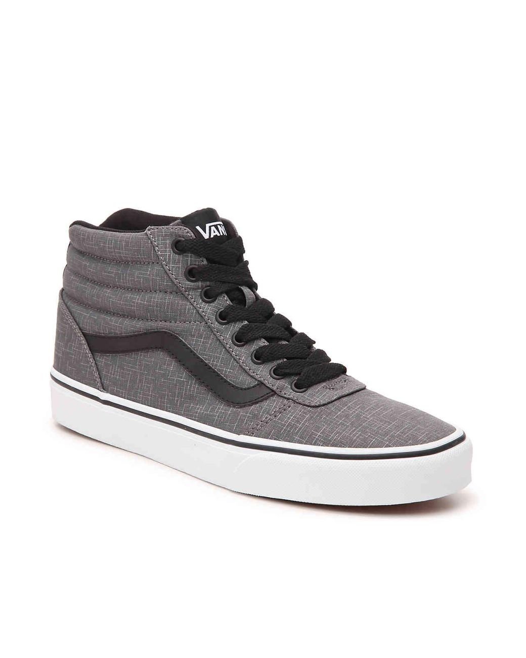 Vans Ward Hi High-top Sneaker in Gray for Men | Lyst