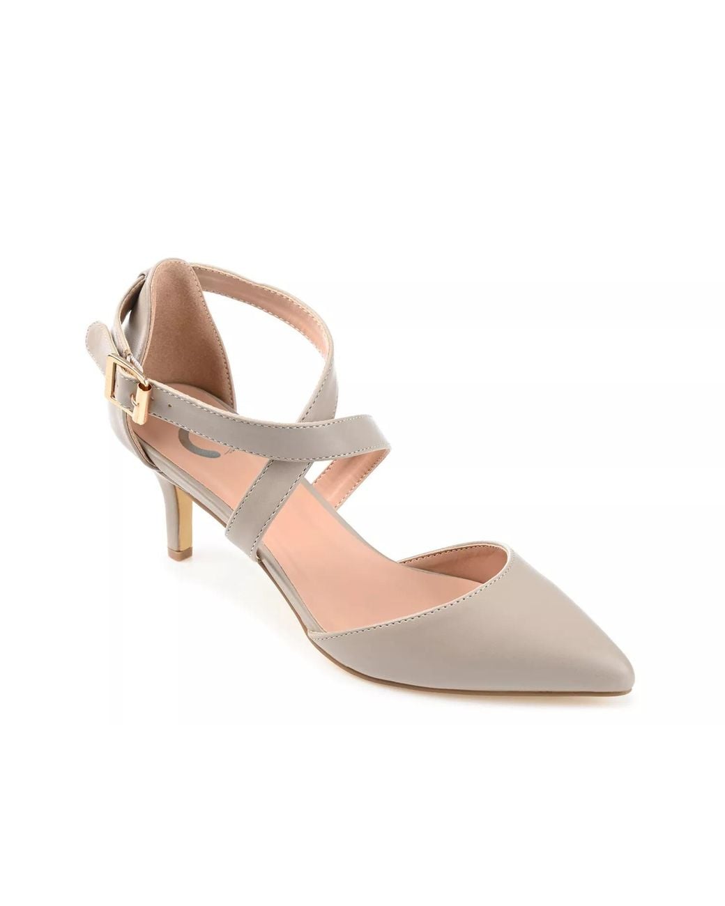 Journee Collection Gray Riva Pump