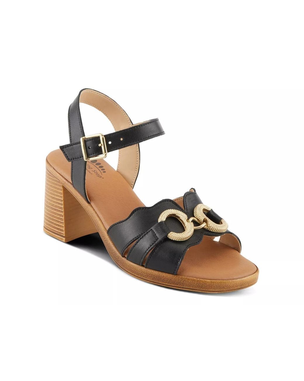 Spring Step Black Sardinia Sandal