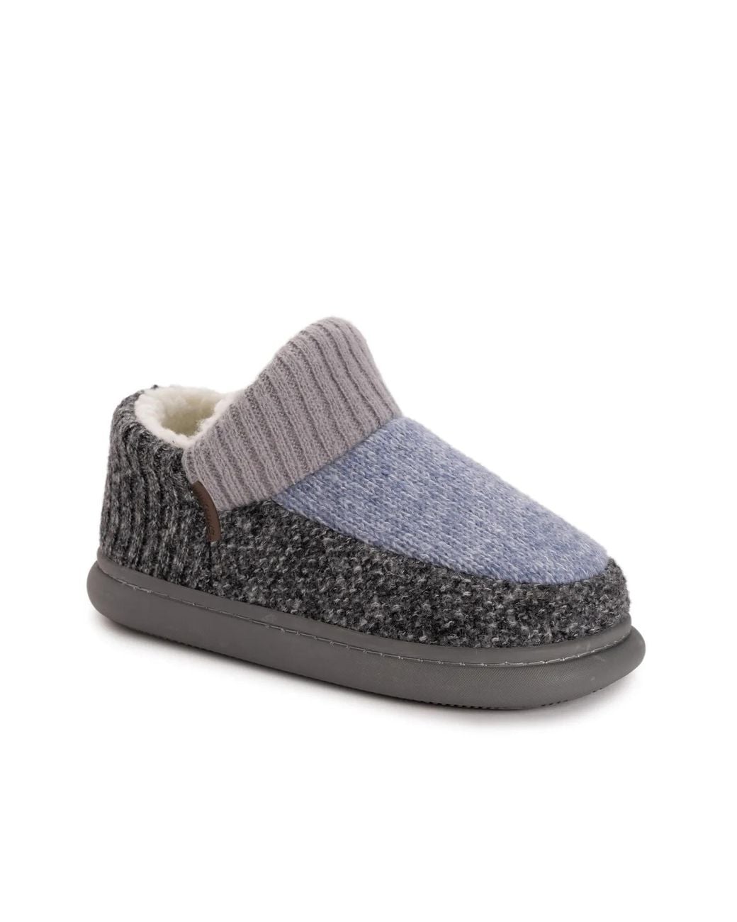Muk Luks Callen Bootie Slipper in Gray | Lyst