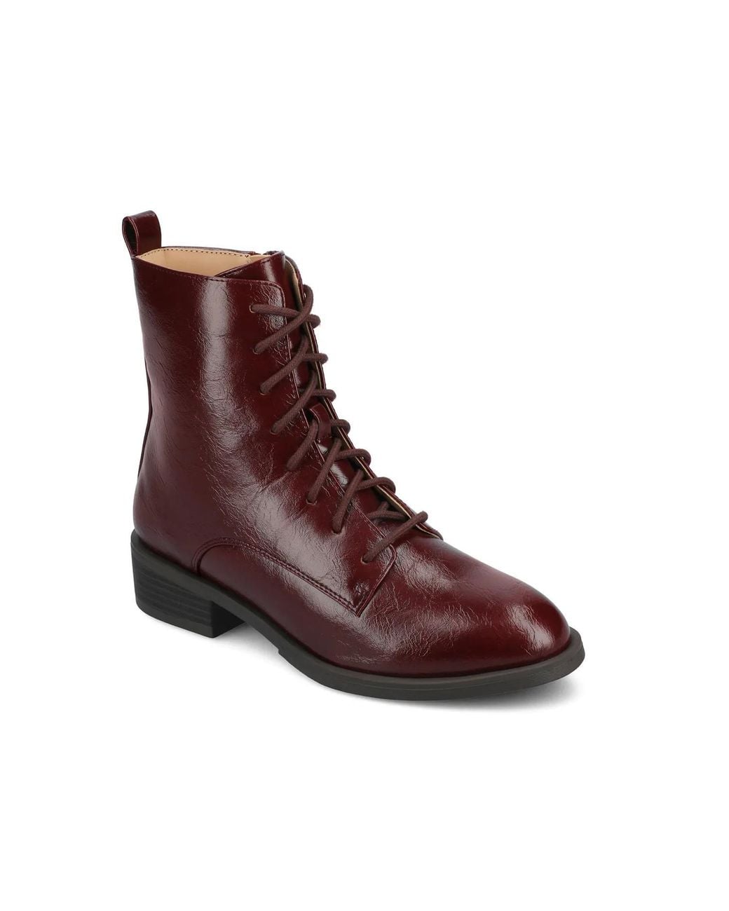 Journee Collection Brown Vienna Combat Boot