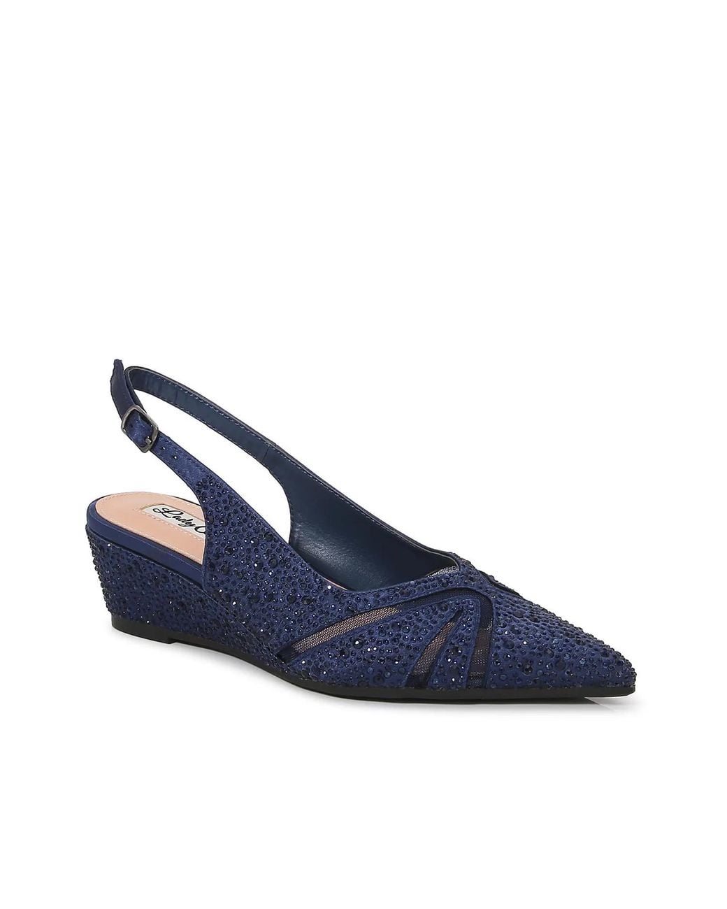 Lady Couture Blue Daniela Wedge Pump
