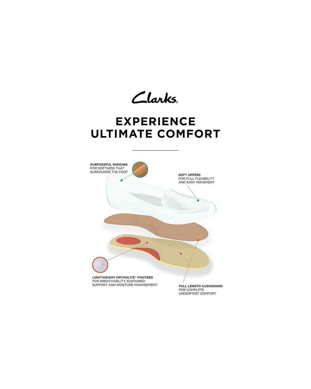 clarks haley stork sport flat