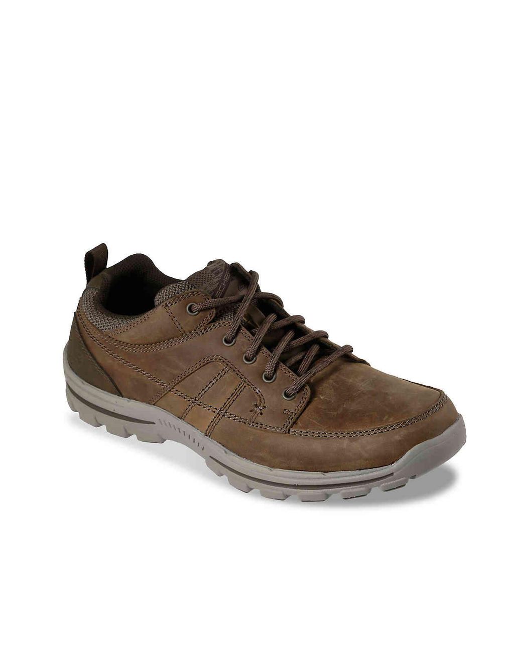 Skechers Men's Brown Relaxed Fit Braver Ralson Oxford