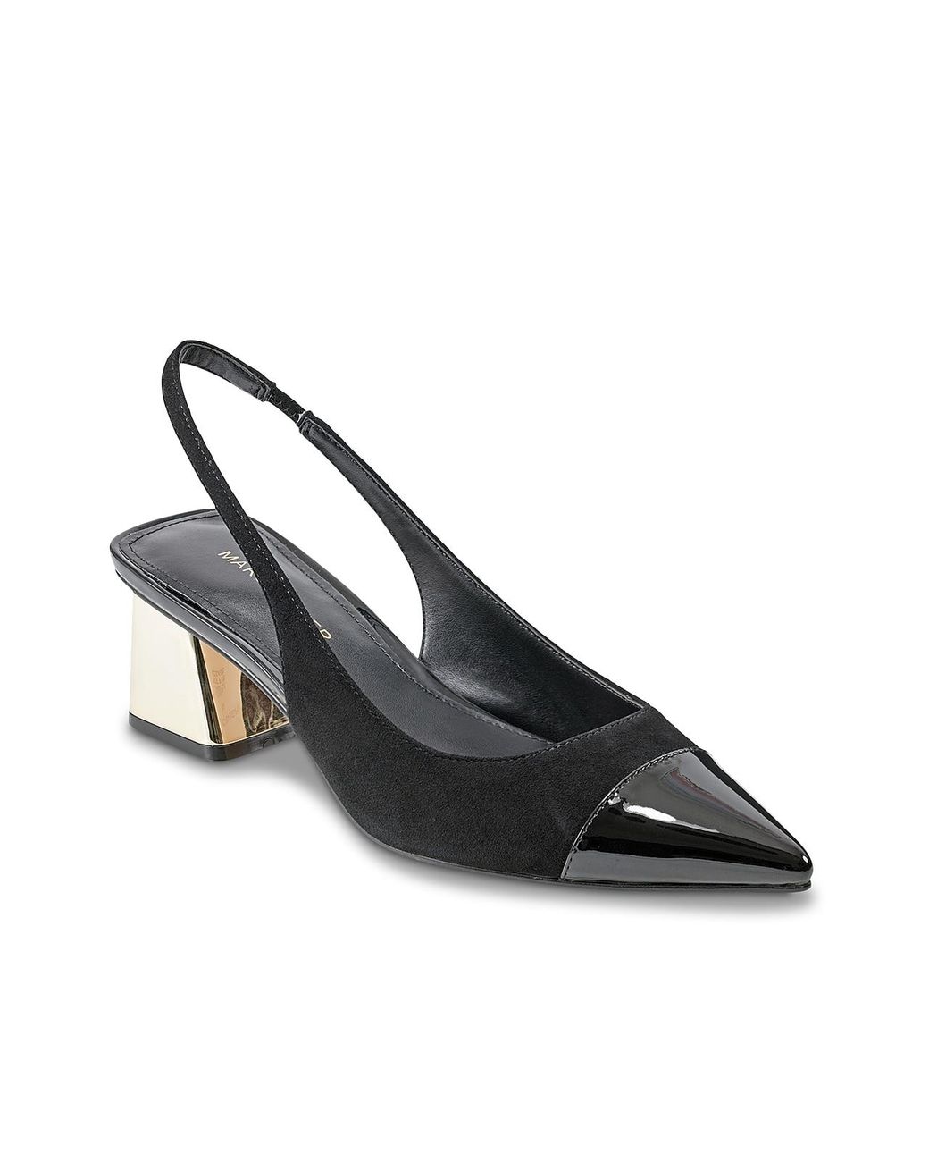 Marc fisher black suede pumps hotsell