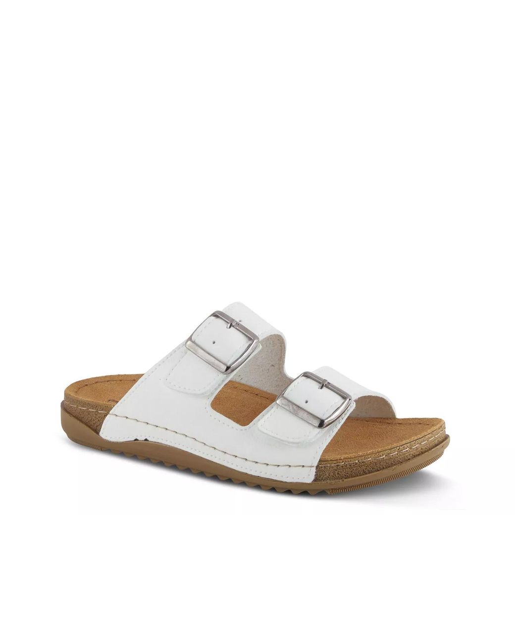 Flexus by Spring Step White Abbas Sandal