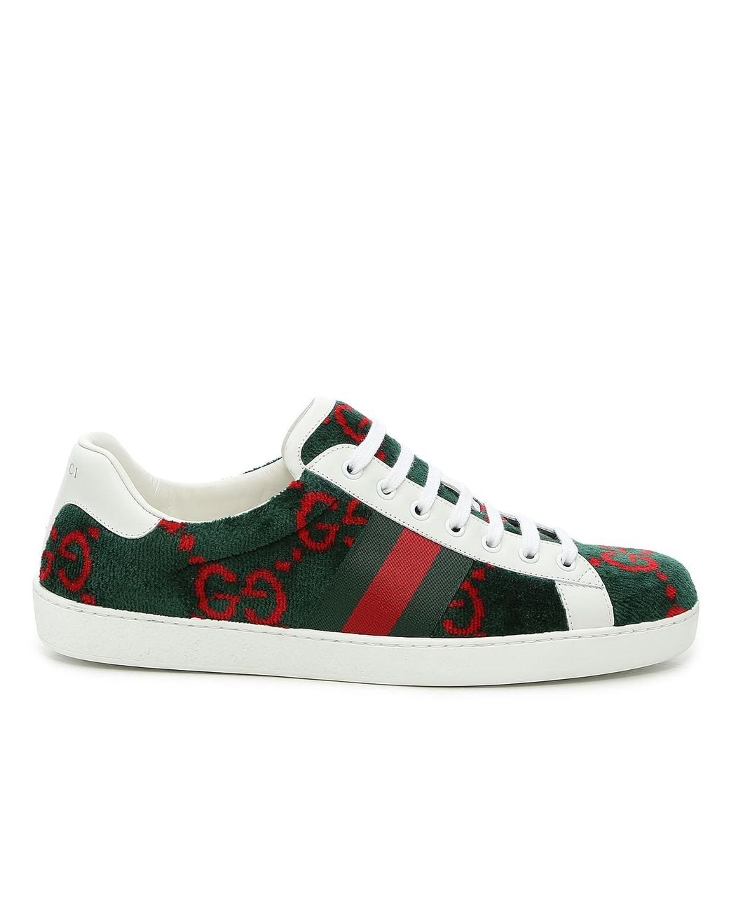 red and green gucci sneakers