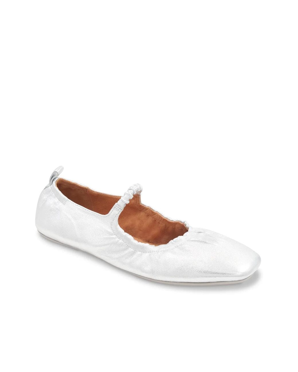 Andre Assous White Lennon Mary Jane Flat