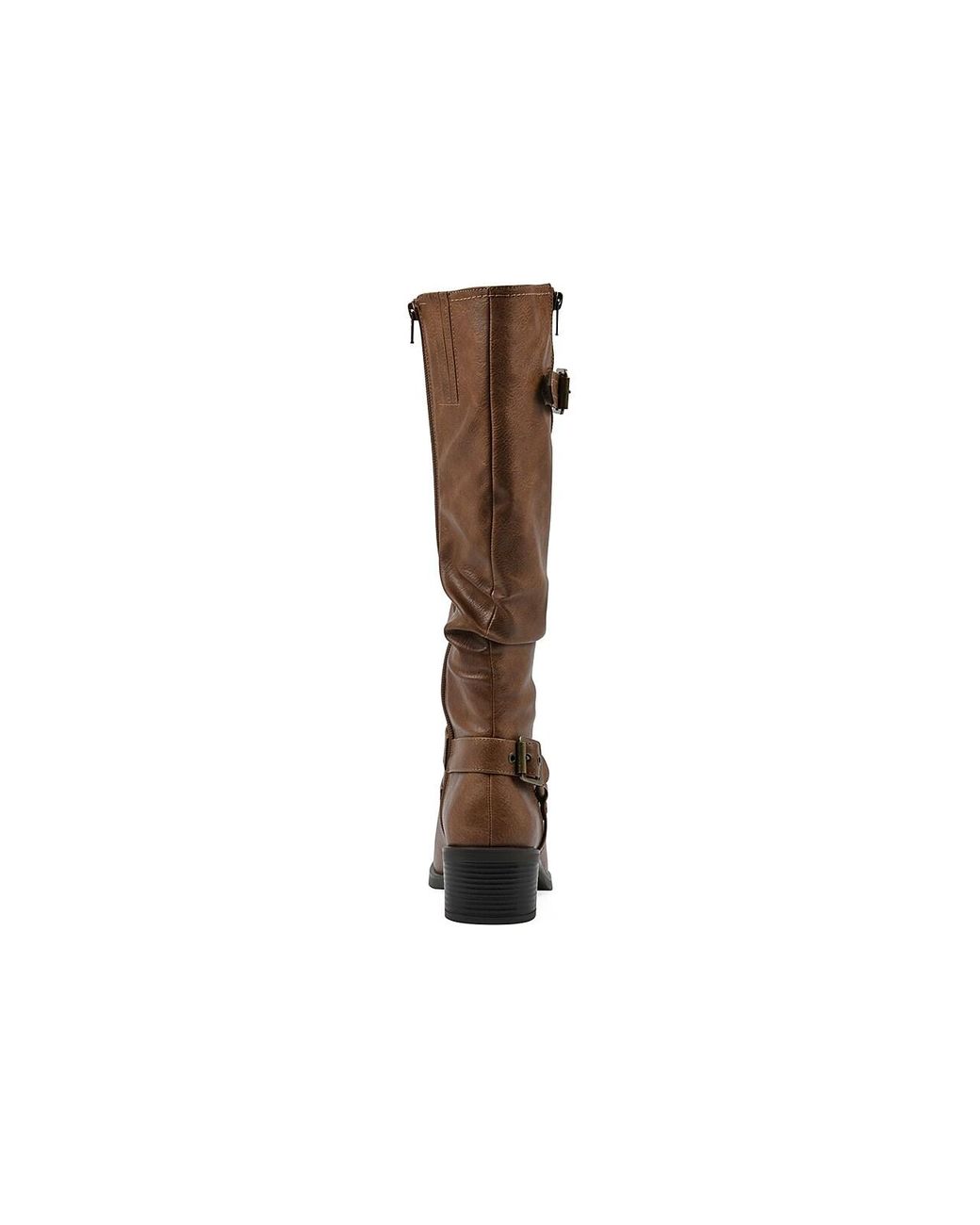 White Mountain Cushion Wide Calf Riding Boot in Black Lyst