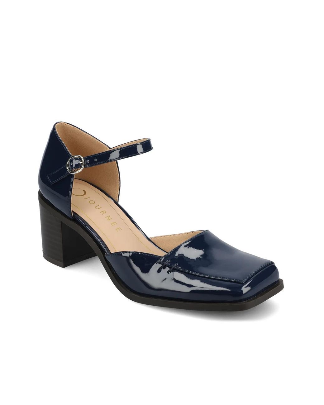 Journee Collection Blue Evangeline Pump