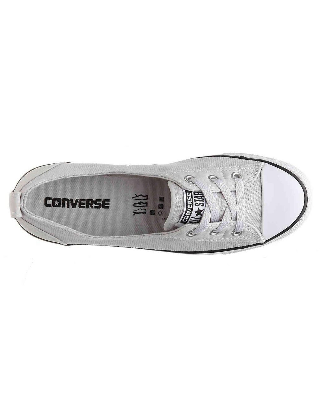 Converse Canvas Chuck Taylor All Star Dainty Ballet Slip-on Sneaker in Grey  (Gray) | Lyst
