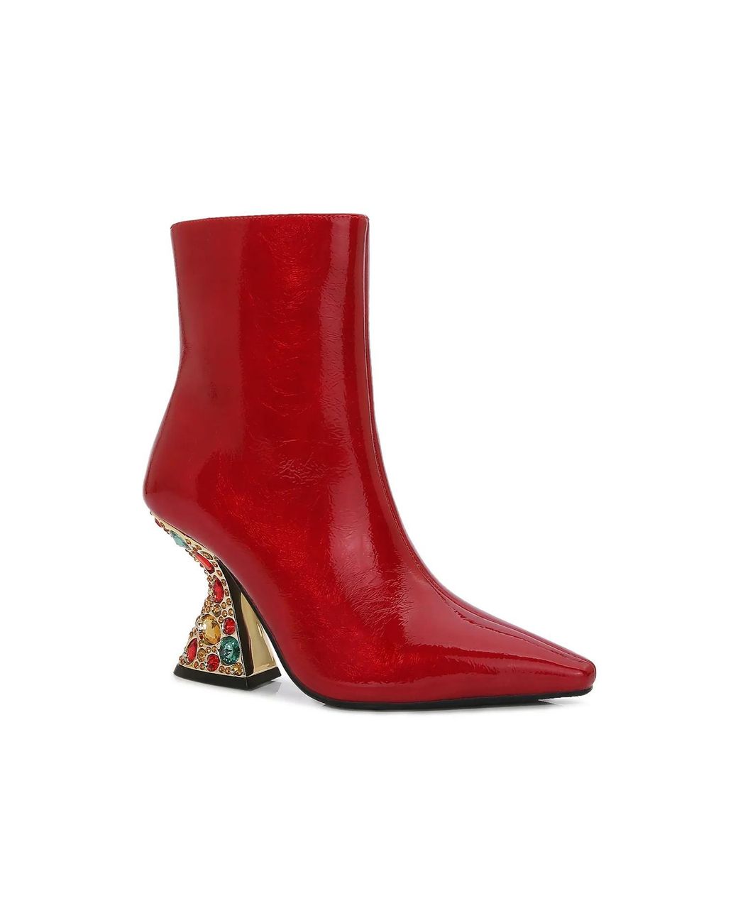 Lady Couture Red Smash Bootie