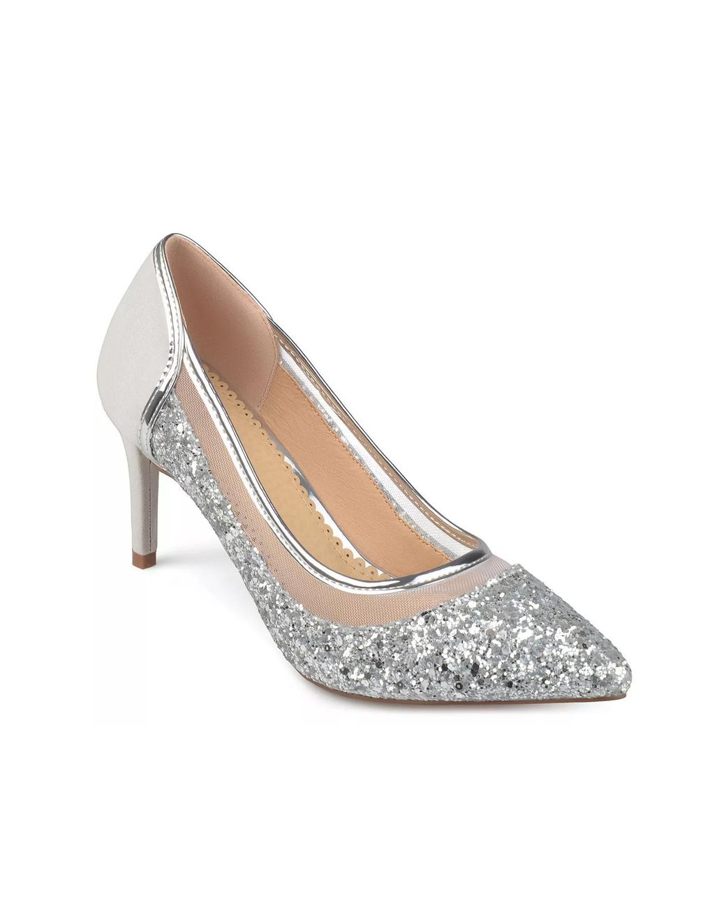 Journee Collection Metallic Kalani Pump