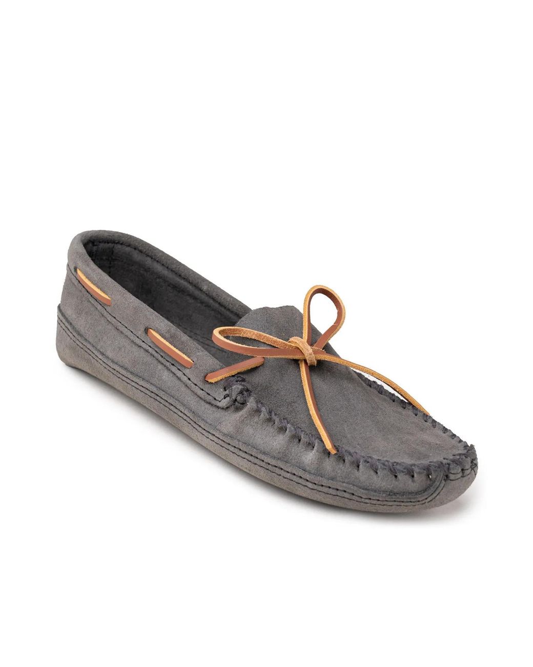 Minnetonka Black Double Bottom Softsole Slipper for men