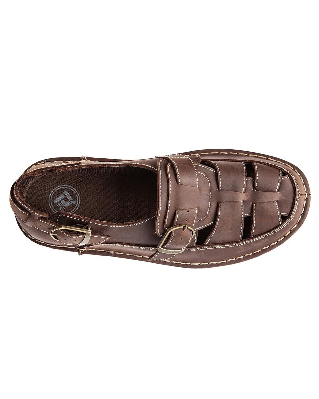 Propet Leather Villager Sandal in Dark Brown (Brown) for Men - Lyst