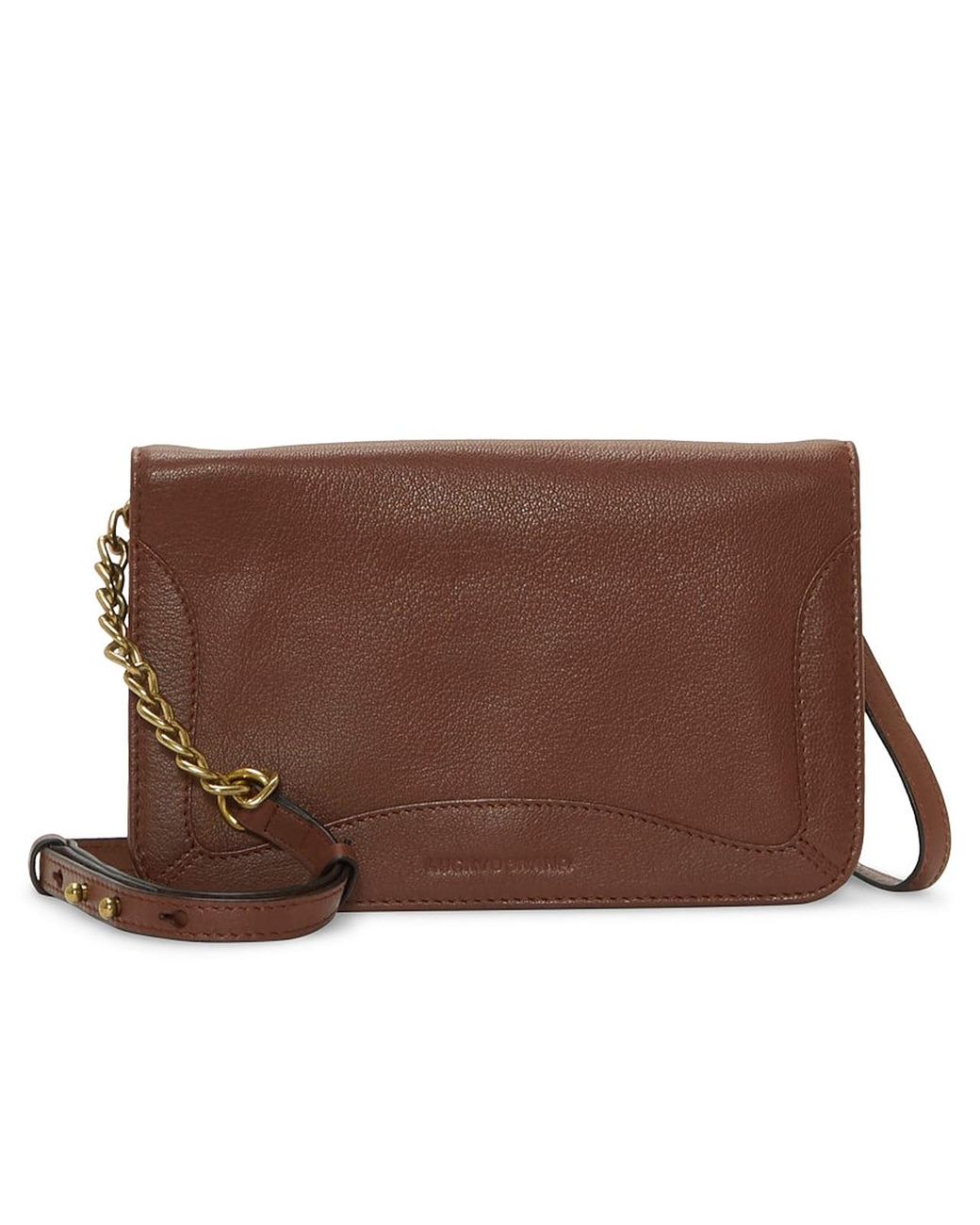 Lucky Brand Naya Leather Crossbody Bag in Brown | Lyst