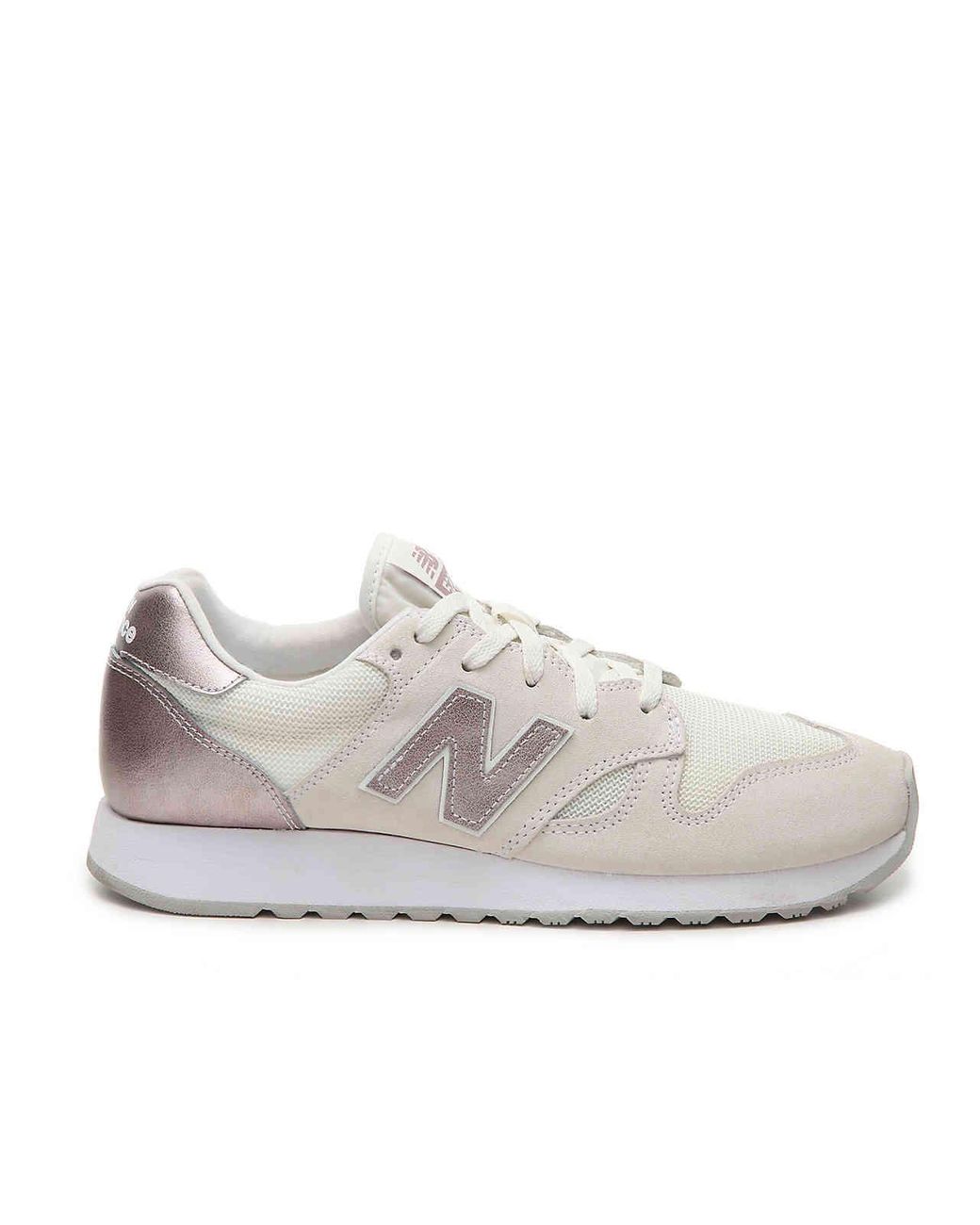 New Balance Suede 520 Sneaker in Cream/Rose Gold Metallic (Metallic) | Lyst