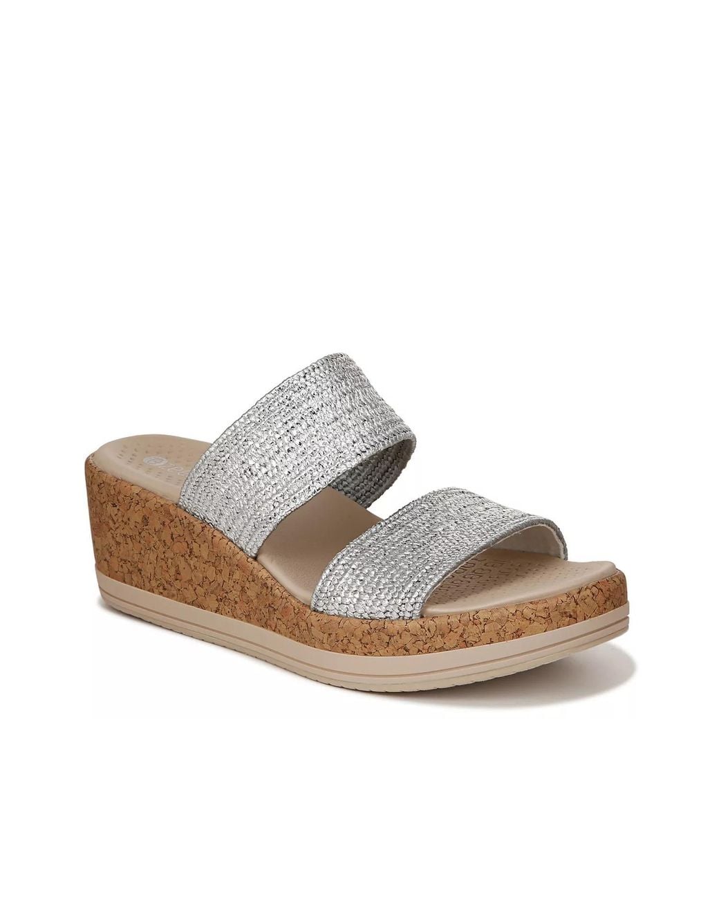 LifeStride Black Resort Wedge Sandal
