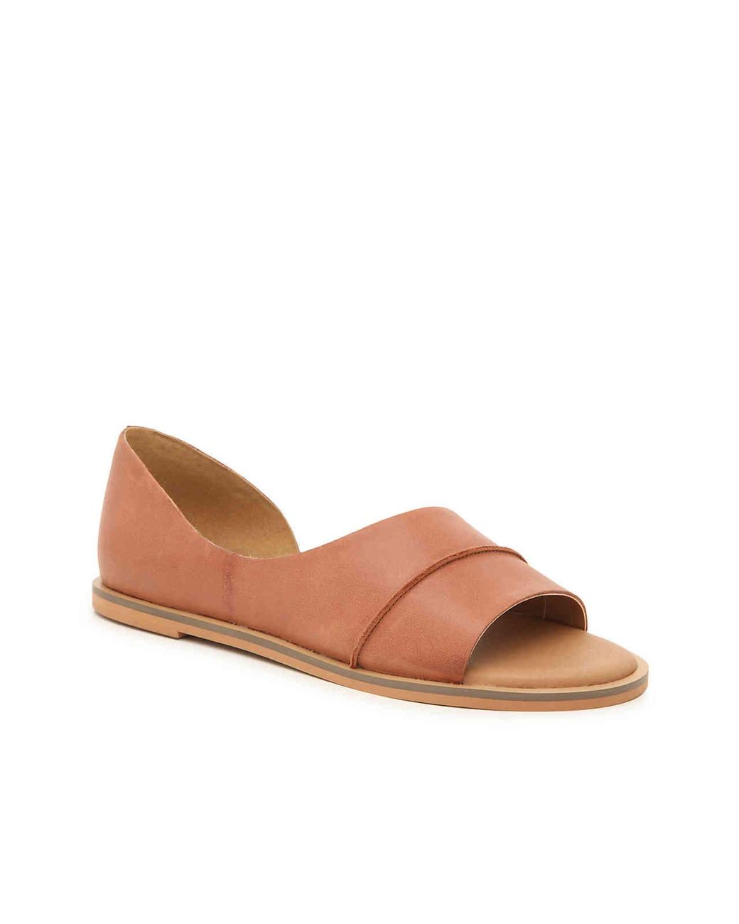 Lucky Brand Fentin Flat in Brown | Lyst