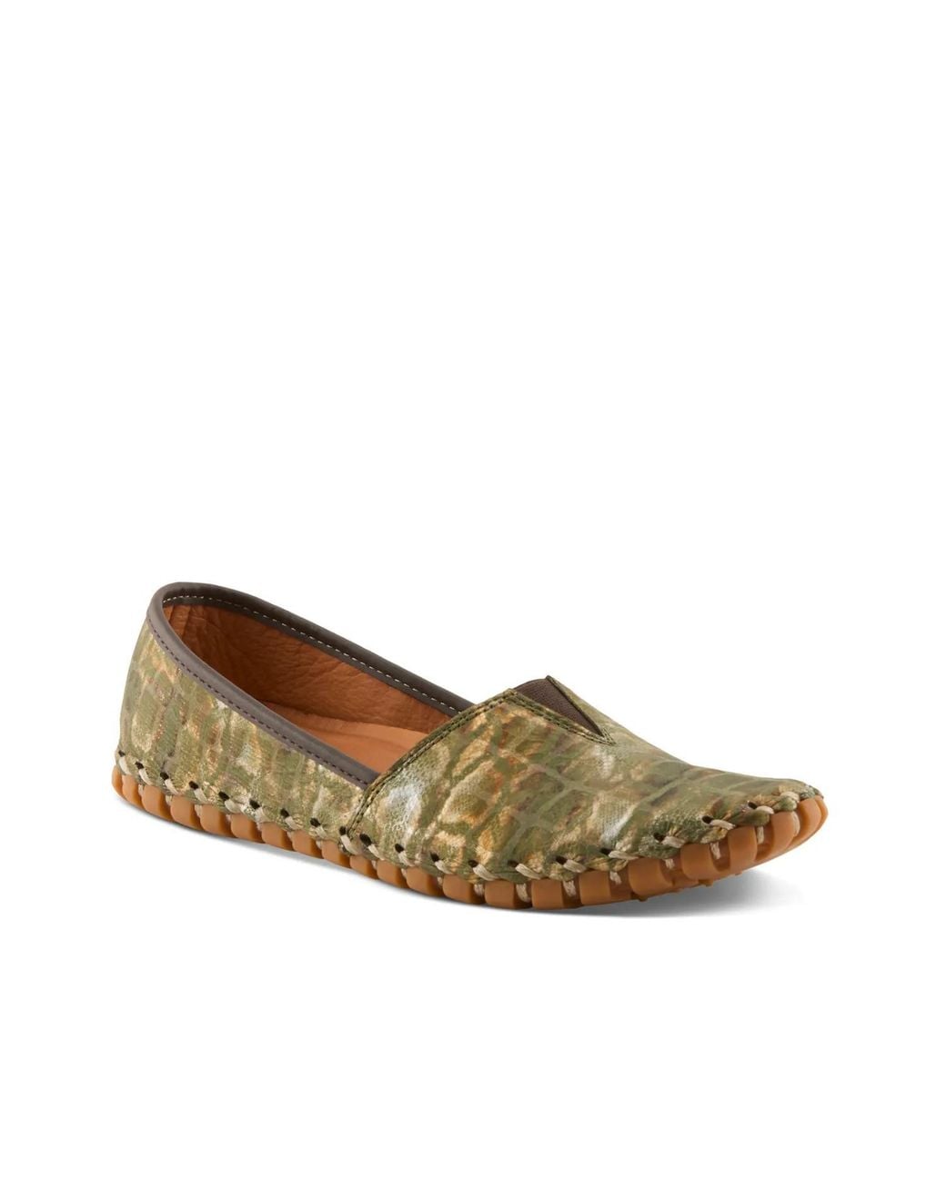 Spring Step Brown Kathaleta Flat