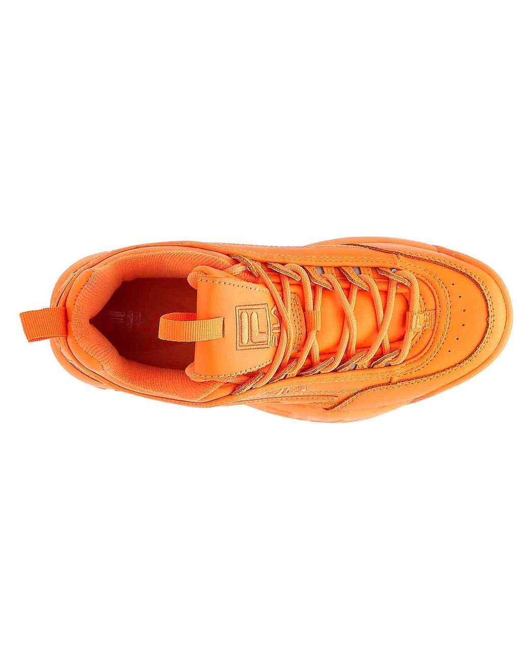 Fila Disruptor II Premium Women's Sneaker 6 B(M) US Orange-Orange