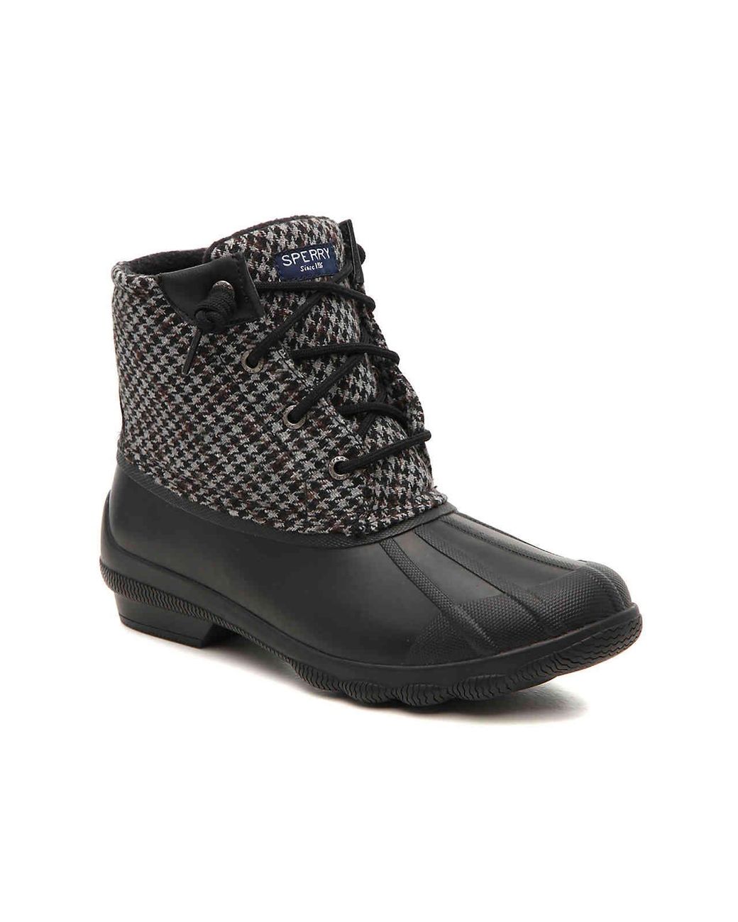 sperry syren gulf duck boot black grey