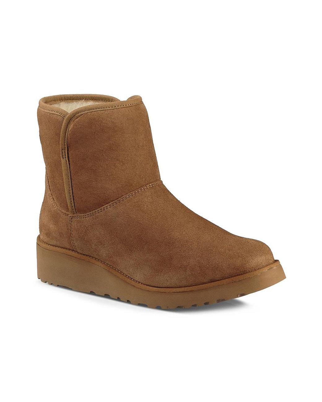 UGG Kristin Wedge Bootie in Brown | Lyst