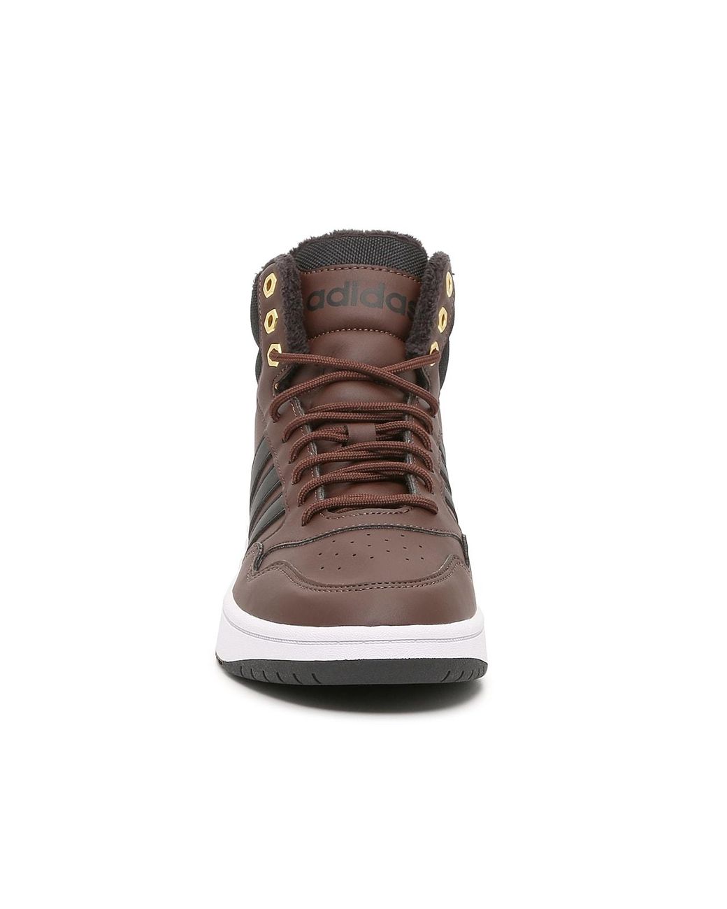 adidas Hoops 3 Mid Sneaker in Brown for Men | Lyst