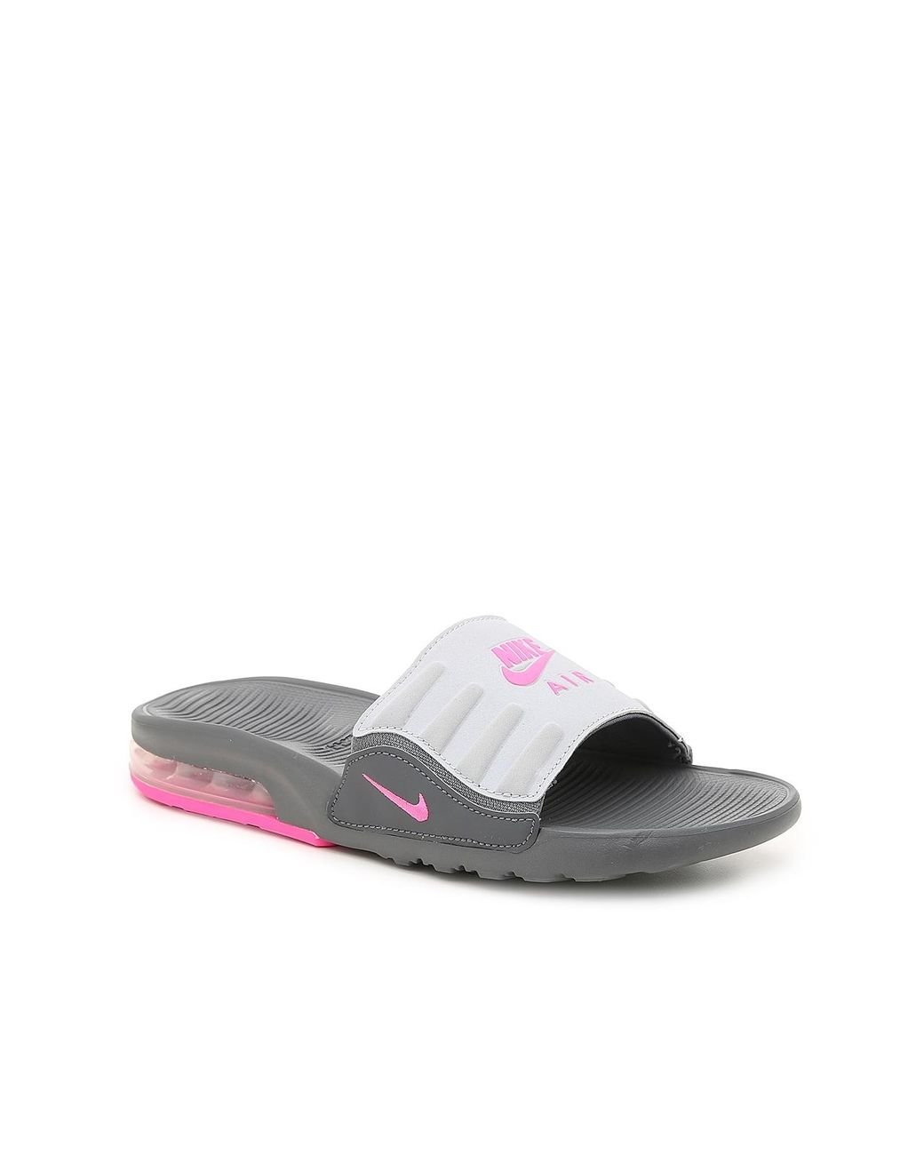 Nike Air Max Camden Slide Sandals in Grey/Pink (Gray) | Lyst