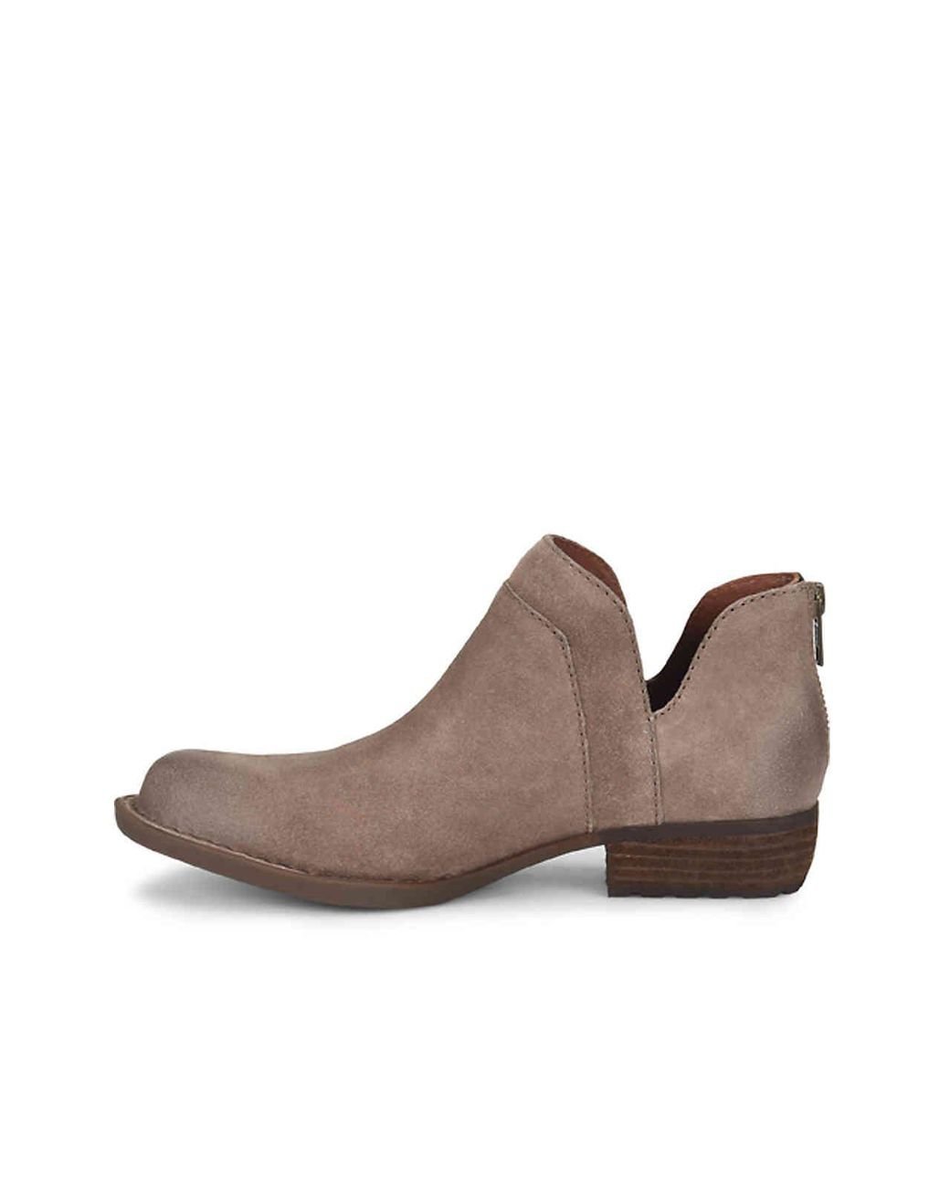 Born Denim Benna Bootie in Taupe (Brown 