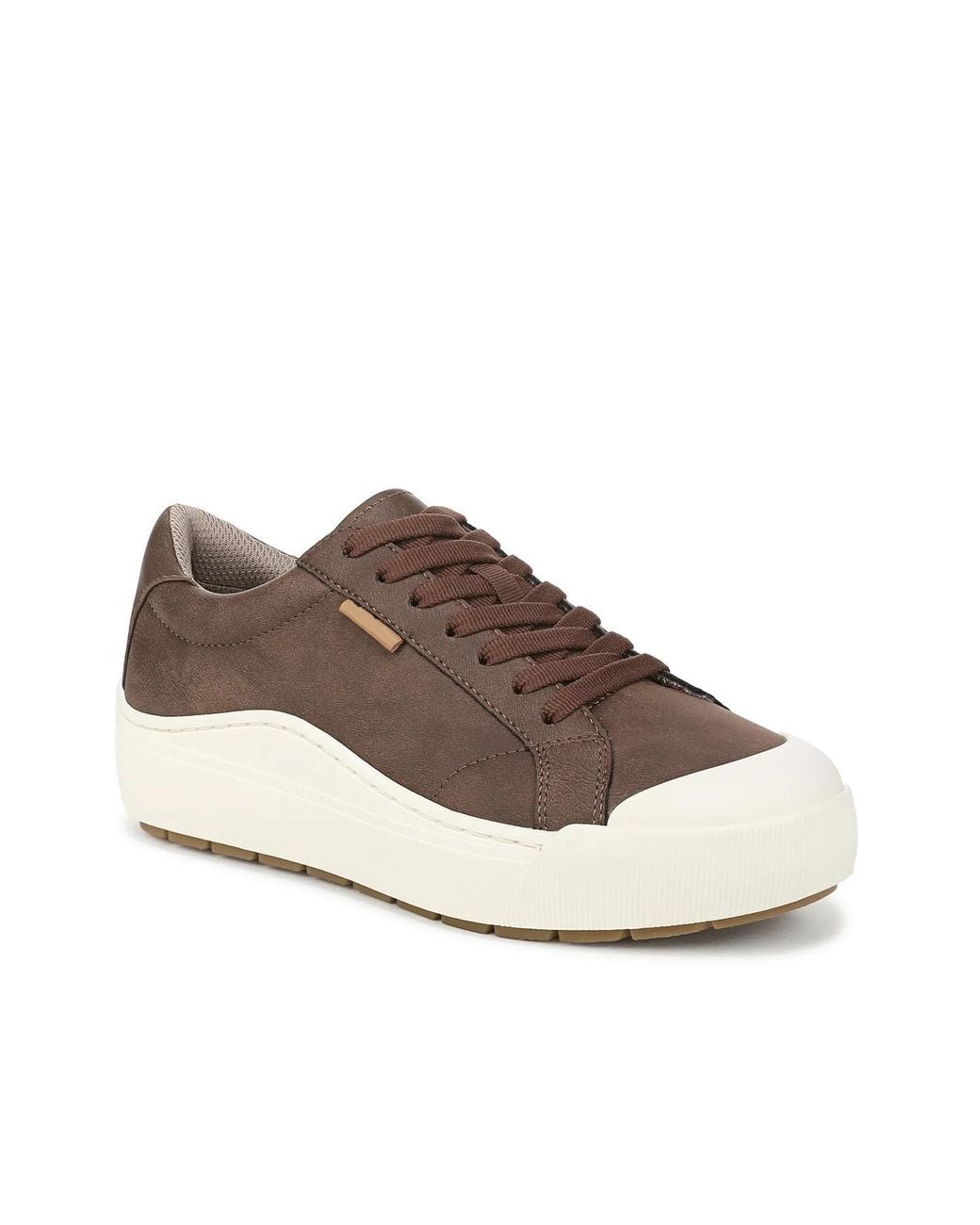 Dr. Scholls Brown Time Off Platform Sneaker