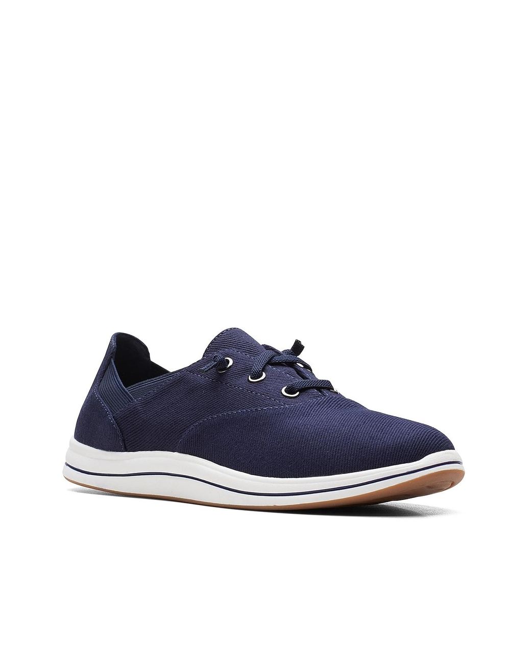 Clarks Canvas Breeze Ave Sneaker in Navy (Blue) | Lyst