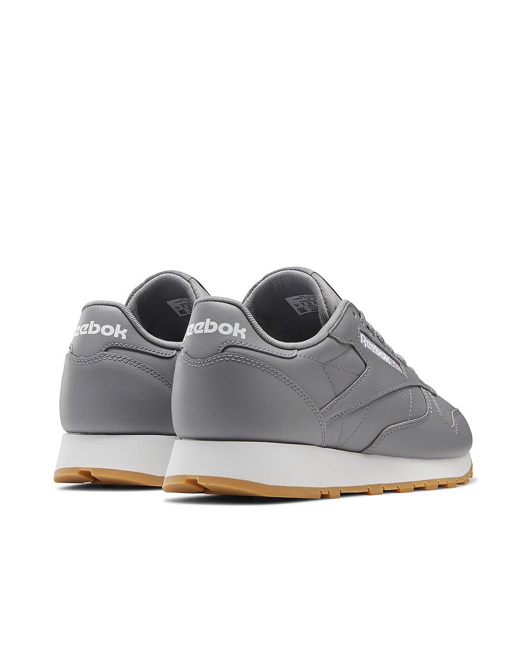 Reebok Classic Leather Heritage Running Shoe in Gray for Men | Lyst