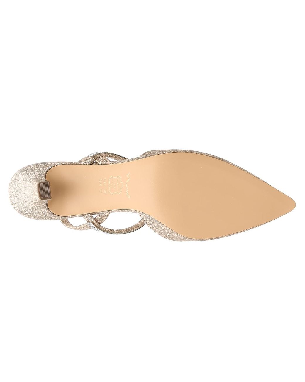 Nina Suede Berit Pump in Champagne 