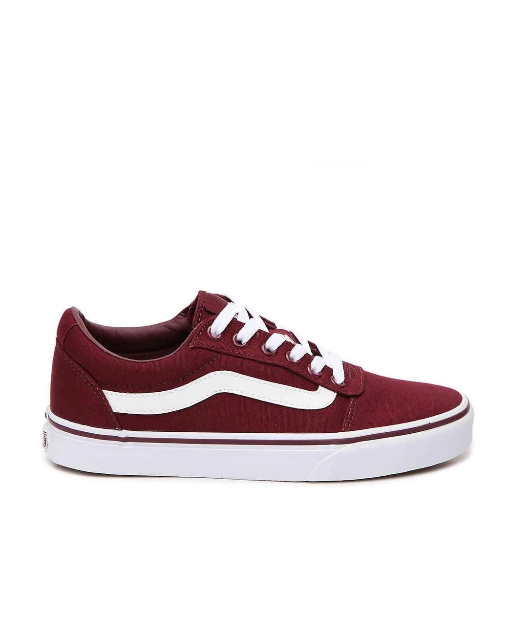 vans ward low burgundy