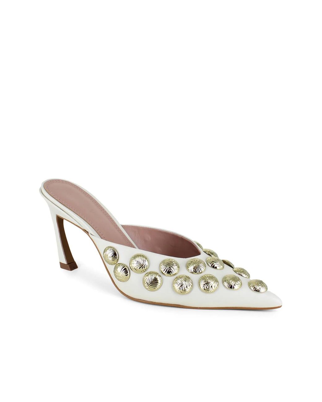 BCBGMAXAZRIA White Grimaldi Mule